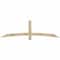 Ekena Millwork Bellingham Rough Sawn Timber Gable Bracket, Douglas Fir, 84"W x 24"H x 4"D x 4"F, 7/12 Pitch GBW084X24X0404BEL00RDF - alternate 1